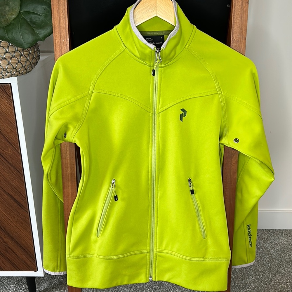 Peak Performance Full-Zip, Medium, Lime Green - image 1